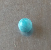 原矿 绿松石 无优化 高瓷高蓝 圆珠 4.5mm