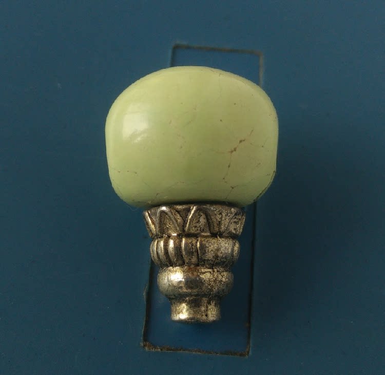 正黄 菜籽黄 干净 高瓷 原矿 绿松石 无优化 三通 佛头 13*10*11