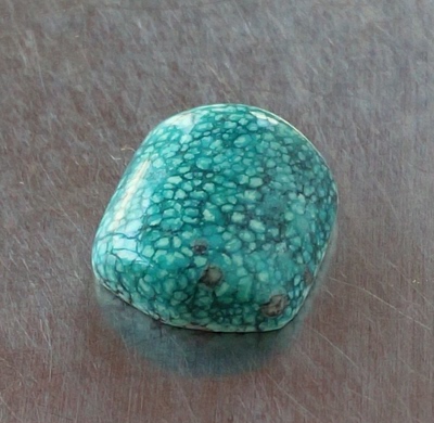 罕见高瓷绿松石无优化戒面菜籽黄