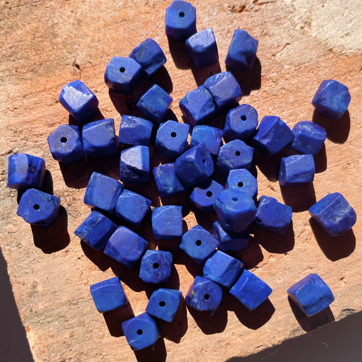 SMeAmo天然原矿阿富汗老矿青金石方块珠DIY古珠配件随机一颗,饰品/流行首饰/时尚饰品新,DIY配件,淘宝优惠券,粉丝福利购,淘宝优惠卷