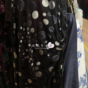 真丝布料 零头布料黑色植绒金丝绒布料真丝绒衫旗袍桑蚕丝绒布料