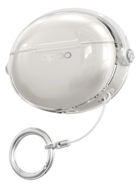 适用oppoEncoFree4耳机壳Air4透明软保护套超薄encoX3耳机套防摔Free3耳机套4pro外壳蓝牙耳机锁扣防丢