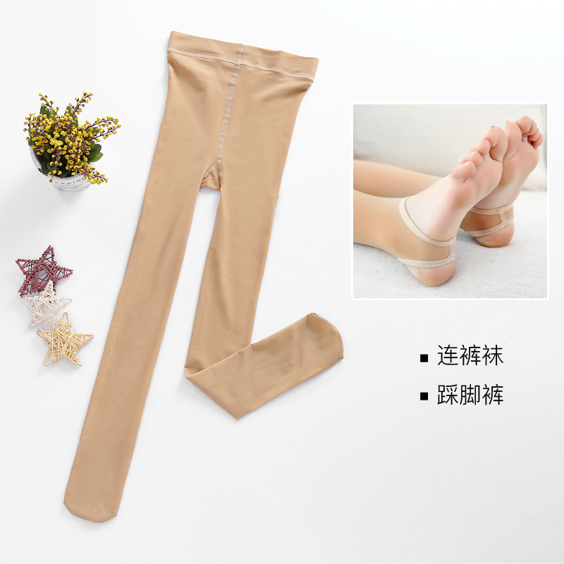 春秋儿童肉色踩脚裤女童肤色打底裤防勾丝丝袜连裤袜中大童舞蹈袜