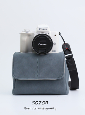微单相机包适用佳能R50V R5II富士XT50XT5XM5XE5单肩斜挎便携内胆