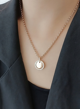 轻奢小众高级感气质女不掉色闪钻