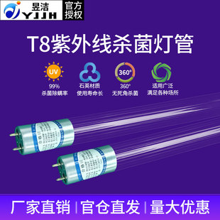 紫外线消毒灯管杀菌灯学校医院家商用臭氧管消毒车石英灯管20W40W