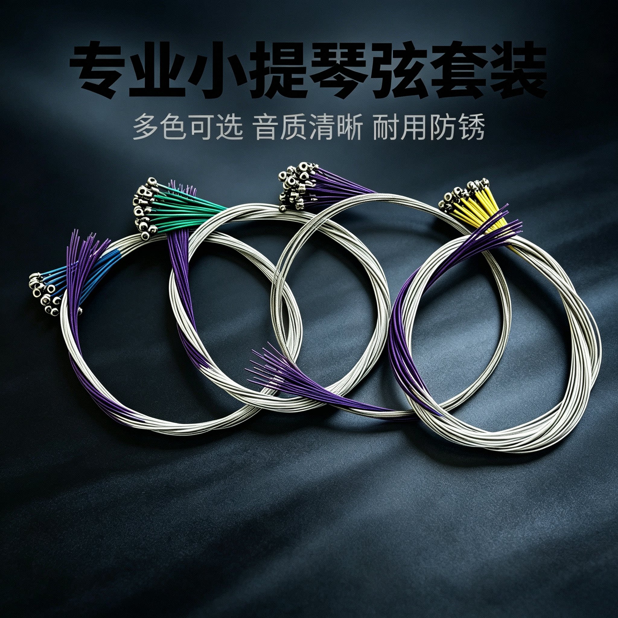 EADG小提琴弦配件一套弦混合金弦散装1234弦入门练习考级图片