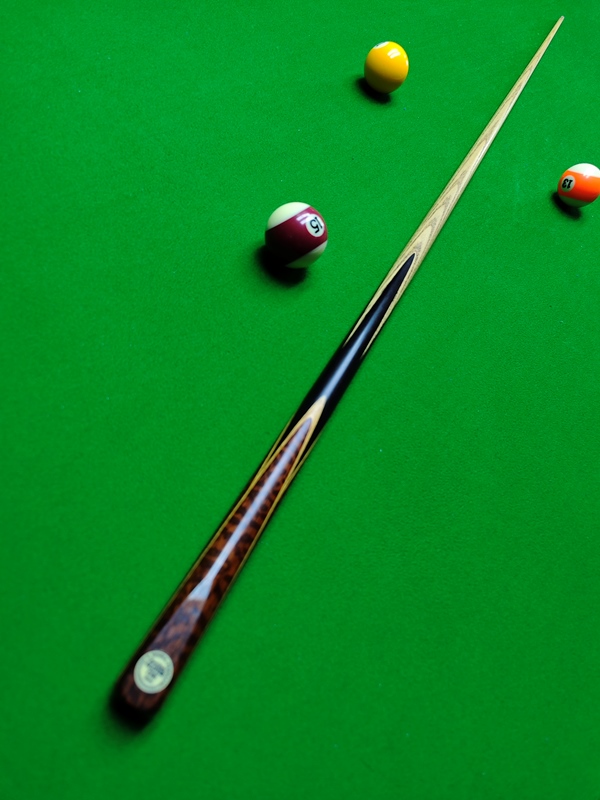 金牌台球 Tony Glover  球杆通杆G7  四面蛇纹木插花 原厂球杆