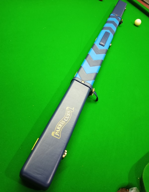 【金牌台球】John Parris 新款 蓝色箭头 通杆 台球杆盒