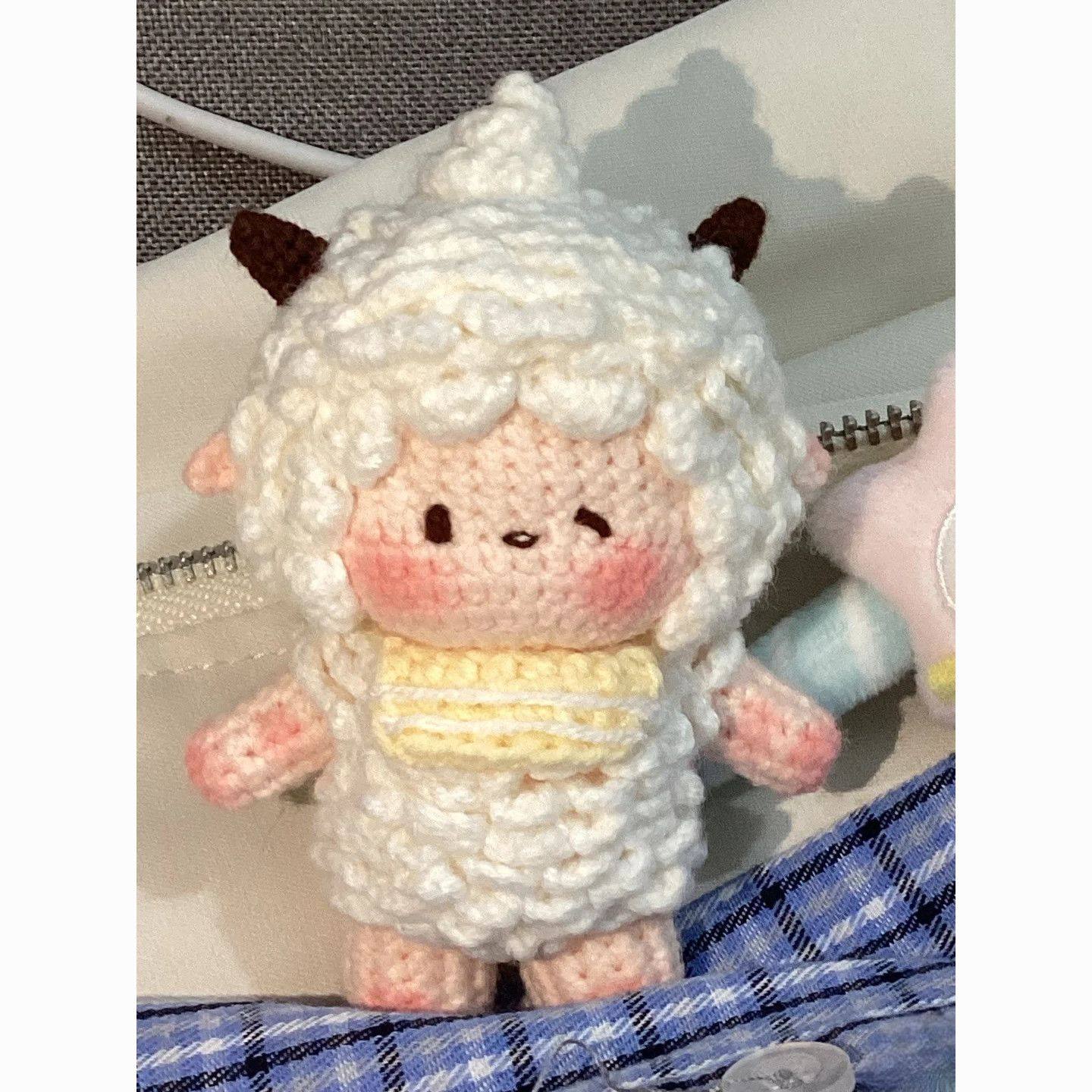 手工编织毛线钩针自制超可爱的仿真懒羊羊小玩偶送好友diy材料包,服饰配件/皮带/帽子/围巾,DIY编织材料包,淘宝优惠券,粉丝福利购,淘宝优惠卷