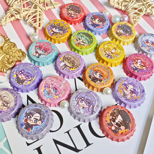 DRB催眠麦克风瓶盖徽章明信片