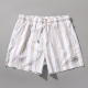 运动健身轻薄透气带内衬可下水沙滩裤 潮流条纹速干四分短裤 男士