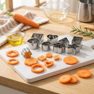 不锈钢压花器造型菜冷菜摆盘盘饰爱心饼干模具套装饭团模具慕斯圈