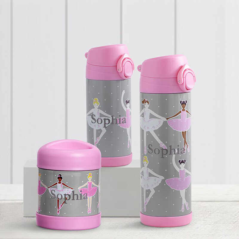 Pottery Barn Kids小学生保温杯子不锈钢儿童保冷大容量吸管杯