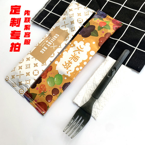 塑料一次性刀叉勺套装定制LOGO拍
