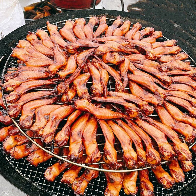 温州特产欣佳诚泽雅熏鸡翅年货腊味冷盘美食土味风干鸡翅下酒菜