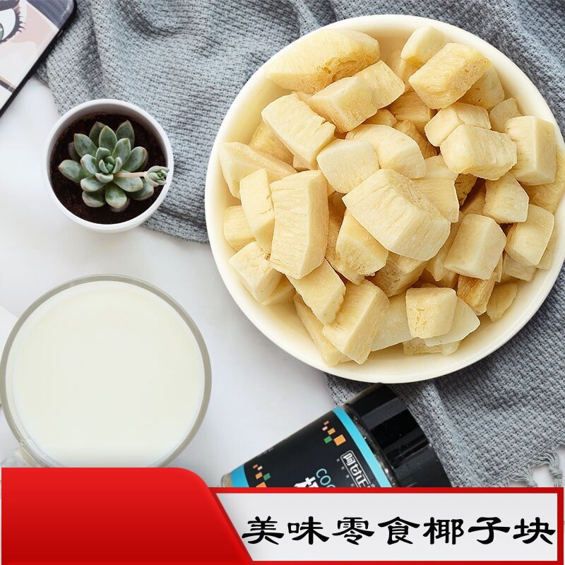 阿甘正馔椰子脆块海南风味椰肉冻干脆片罐装果干香脆小吃零食188g