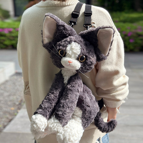 铭创优趣黑色猫咪德文卷毛猫同款