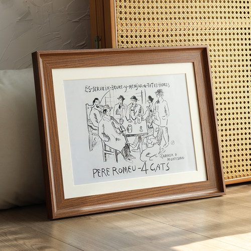 实木欧式装裱复古画框架相框挂墙