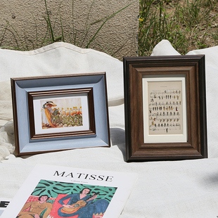 创意7寸10相框摆台七寸6寸8儿童照片定制像框架A4美式 北欧小画框