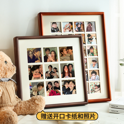 纯实木多宫格24宫格36圆角相框