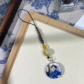 双面照片个性 diy定制手机挂件精致高级感包包挂件U盘挂饰生日礼物