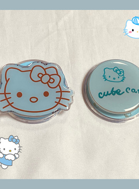 蓝色凯蒂猫适用Magsafe磁吸手机支架可伸缩折叠便捷强力吸附