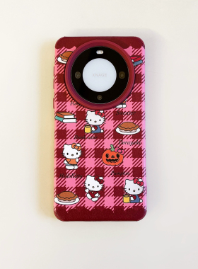 塔成 适用于红色HelloKitty猫咪适用华为P60pro手机壳mate60pro新