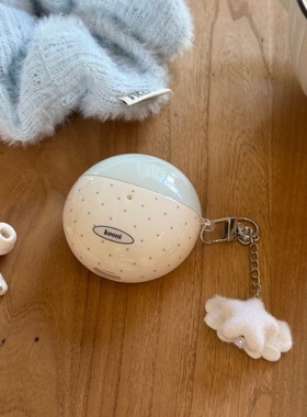 米白波点适用华为 freebuds 7i耳机壳新款FreeClip2耳机壳Freebuds se3无线蓝牙5i耳机壳三星pro3可爱韩系壳