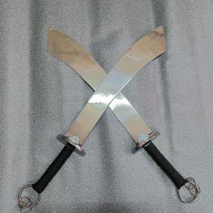 武术比赛竞赛盾牌刀 铝合金对练双刀 未开刃