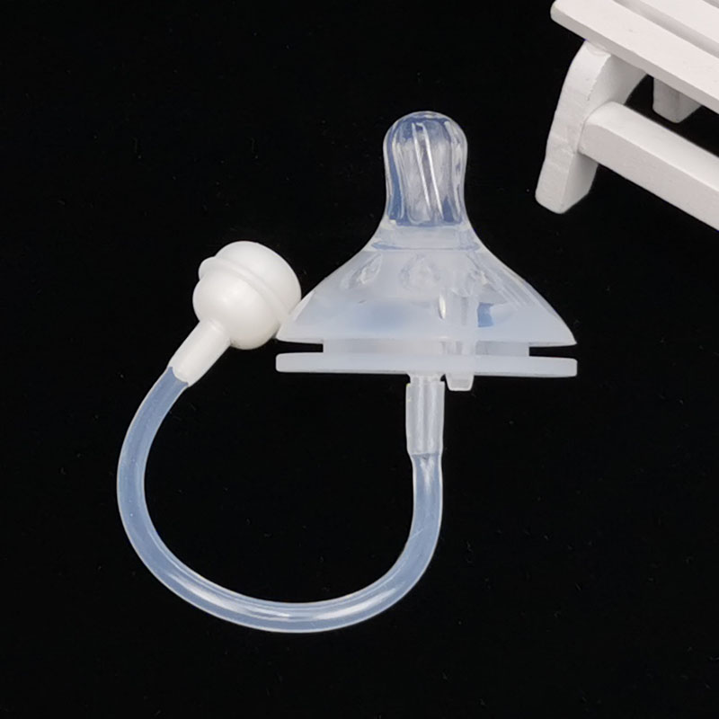 宝宝宽口径奶瓶通用硅胶奶嘴吸管