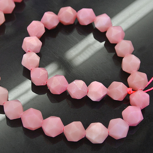 天然粉澳宝散珠切面澳宝石半成品水晶材料diy手链项链饰品配件