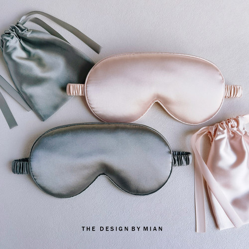 真丝质感睡眠眼罩遮光透气三件套