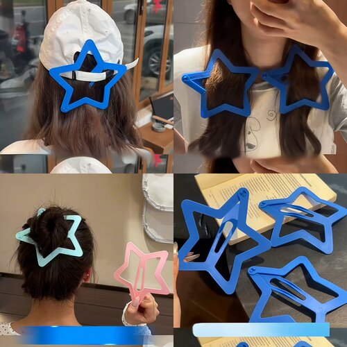 发夹女五角星发卡bb夹子头饰