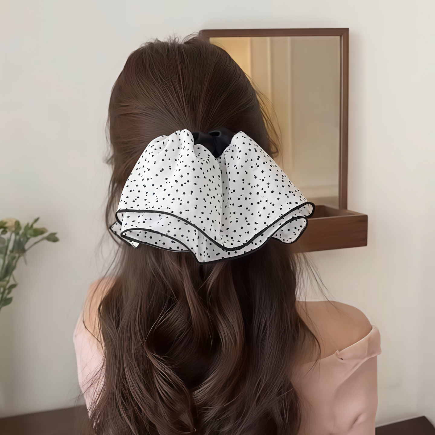 大肠发圈女半扎发头花发绳皮筋