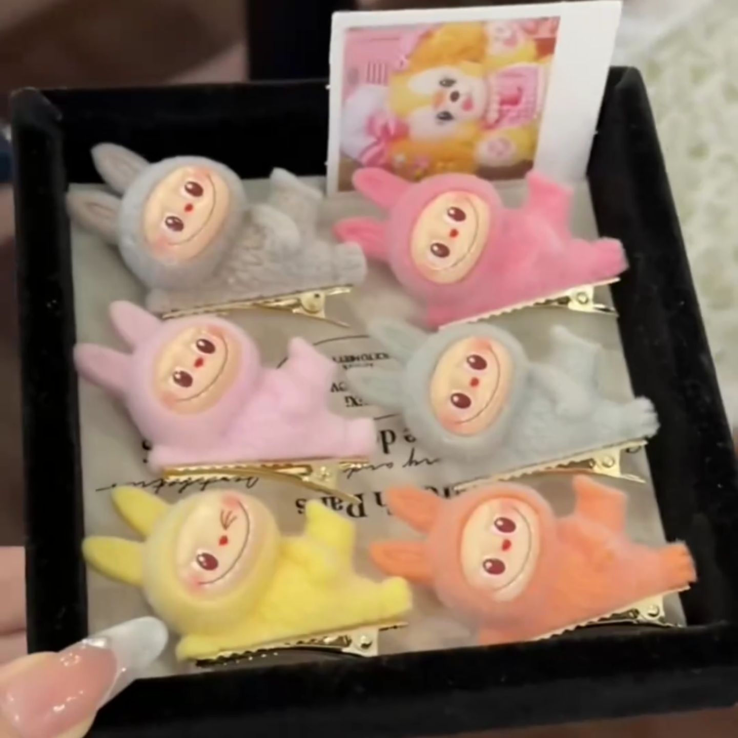 拉布布发夹少女心bb夹刘海夹