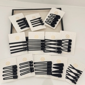 黑色大号一字夹发饰女后脑勺发夹前额侧边碎发刘海夹子发卡头饰