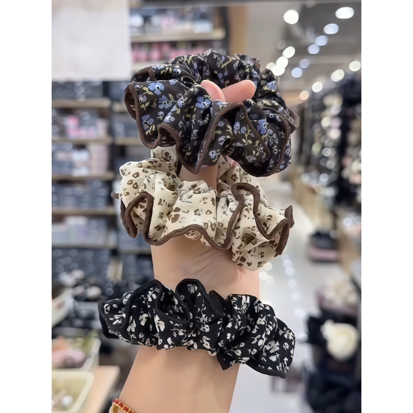 大肠发圈女头绳扎马尾皮筋头花