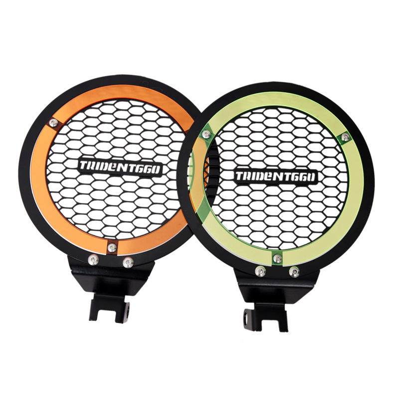 新款不锈钢凯旋trident660大灯罩