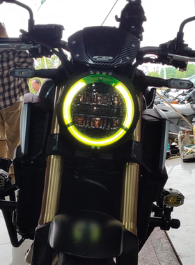 本田CB650R改装不锈钢大灯护网