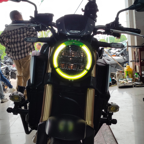 本田CB650R改装不锈钢大灯护网