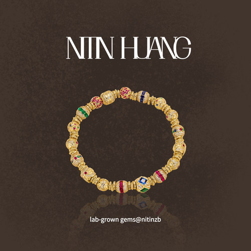 培育红蓝宝石盘缠手链