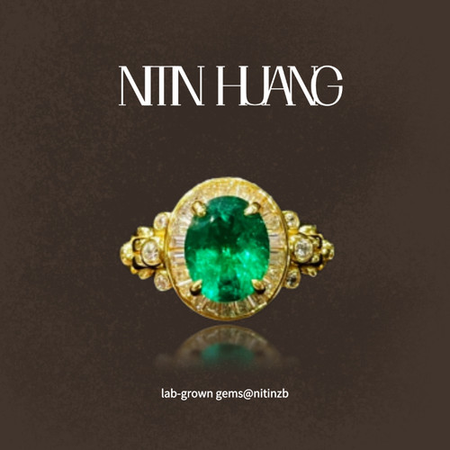 NITINHUANG4克拉培育宝石戒指