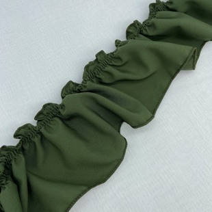 窗帘花边复古美式风黑白布料木耳边装饰立边宽边辅料DIY装饰