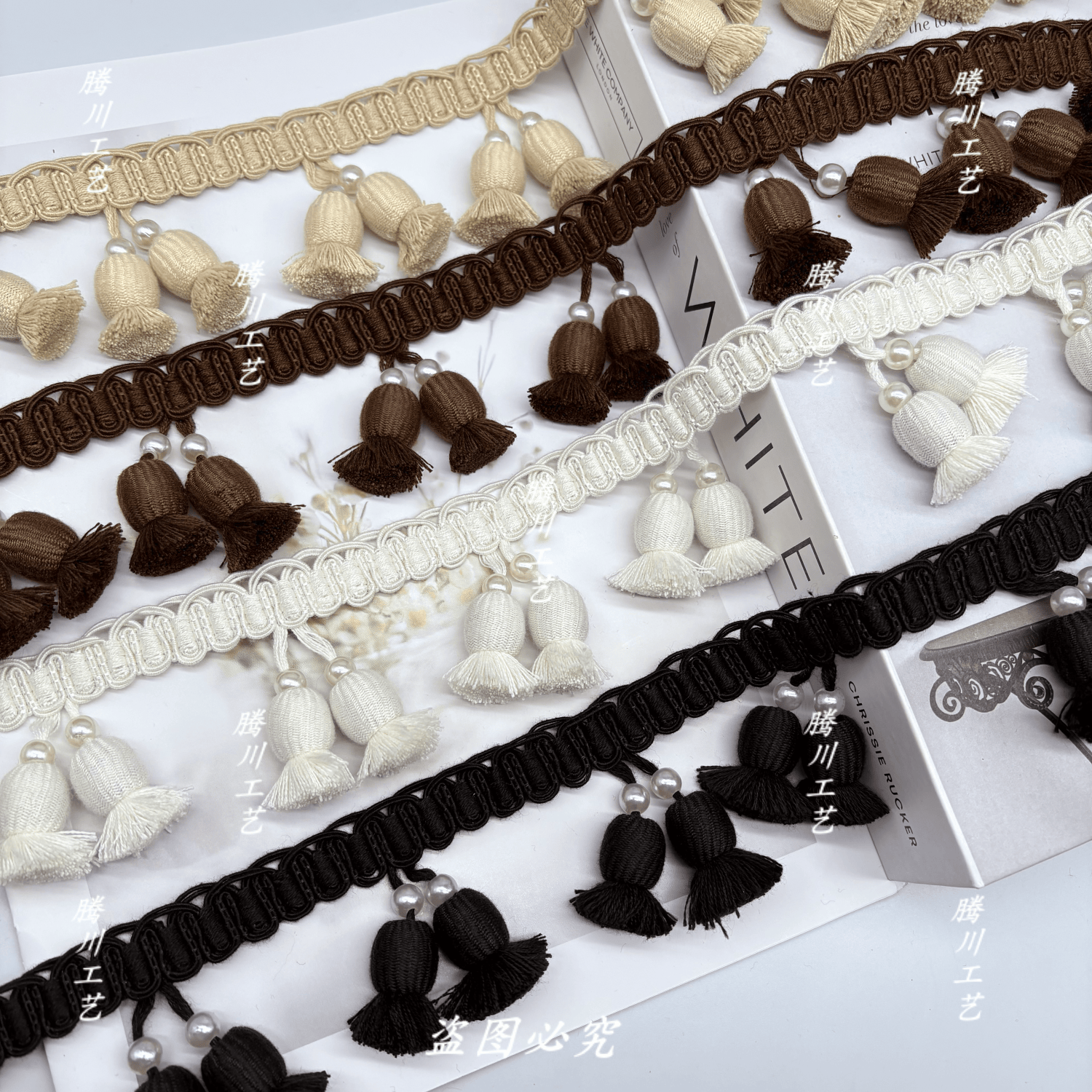 窗帘花边新款高品质棉线扫把流苏吊穗幔头辅料配件纺织家居装饰品