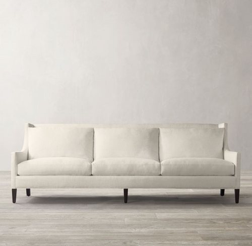 布艺沙发美国RH亚麻现代简约海绵