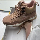 秋冬靴子尾货品牌圆头厚底女靴头层牛皮短靴真皮断码 增高马丁靴