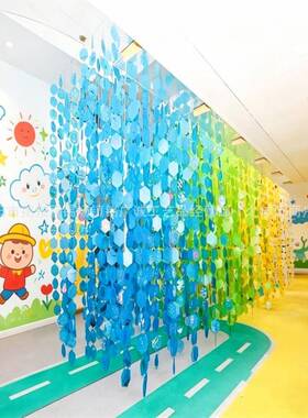 幼儿园六边形PP半透明磨砂片儿童涂鸦绘画板展会装扮挂饰环创吊饰