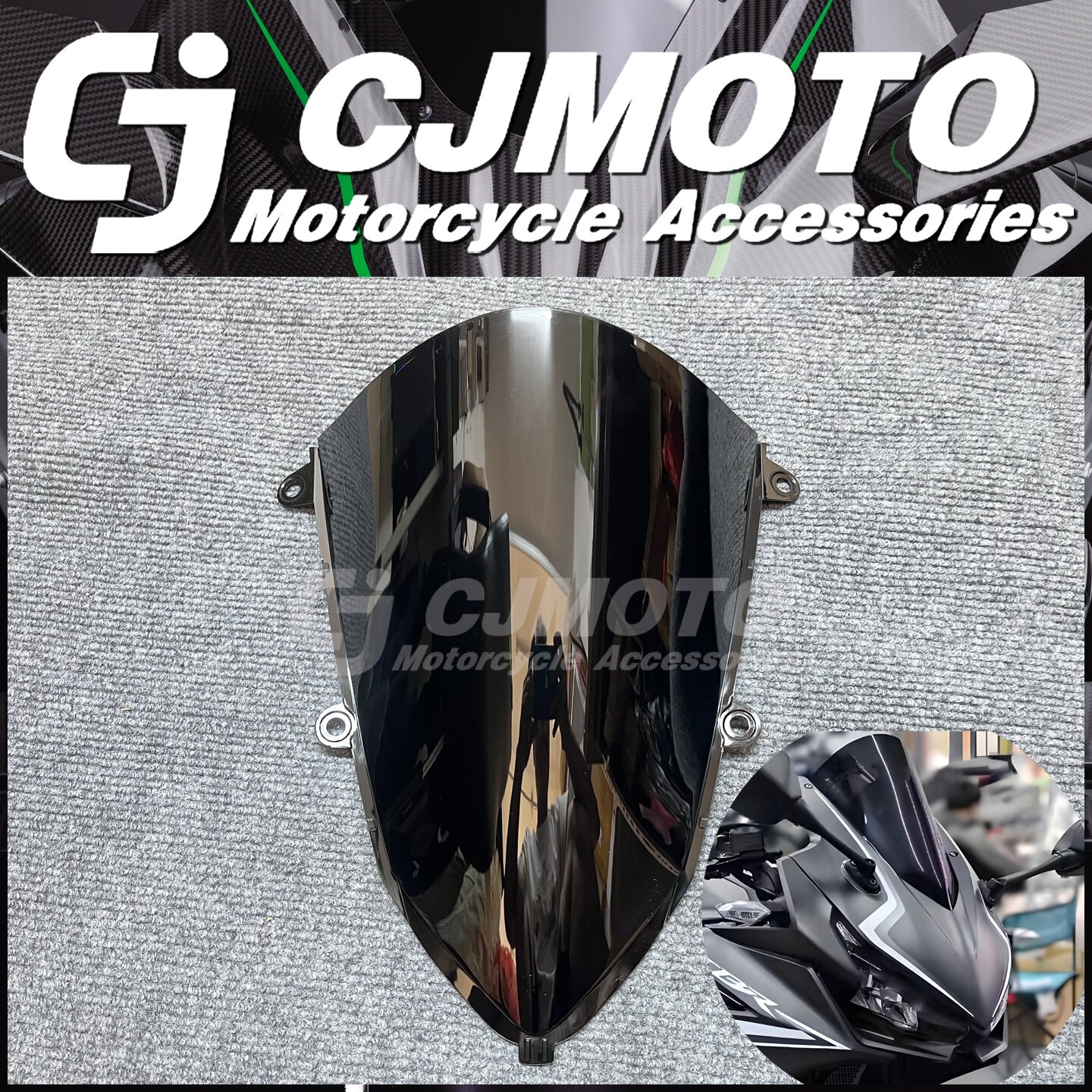适用本田 CBR500R CBR400R 19-24改装前挡风玻璃风挡高品质导流罩