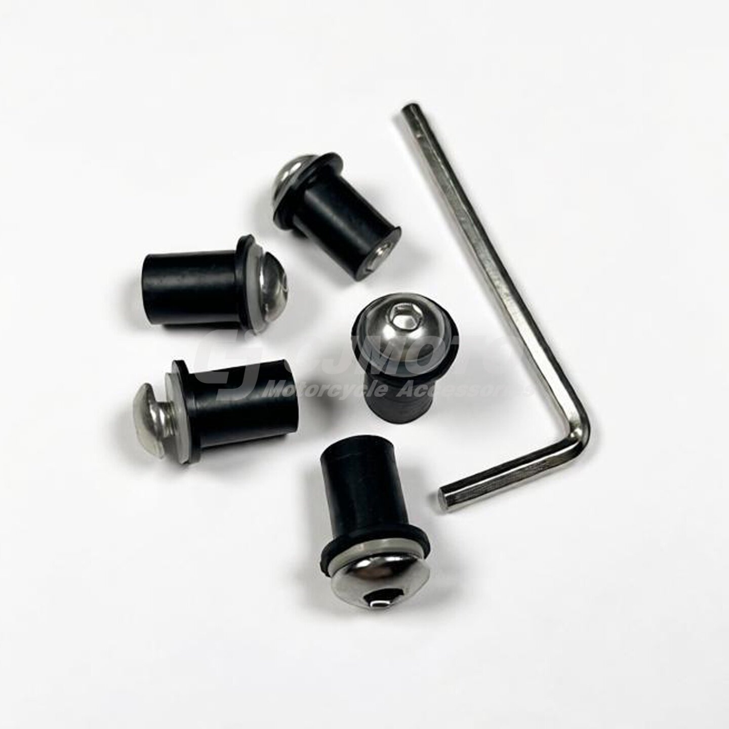 摩托车通用挡风玻璃风镜螺丝5mm